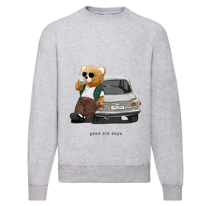 Eco-Friendly Hipster Bear Pullover