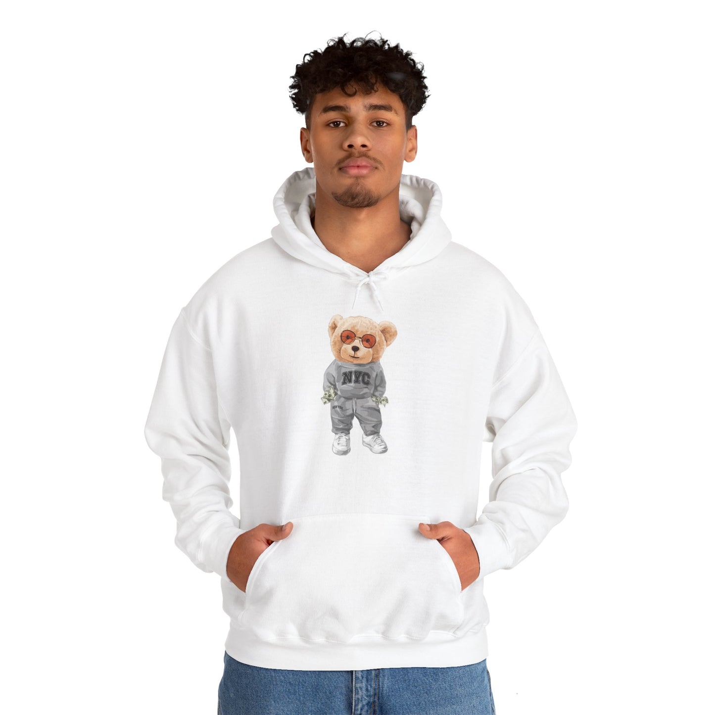 Eco-Friendly New York Bear Hoodie