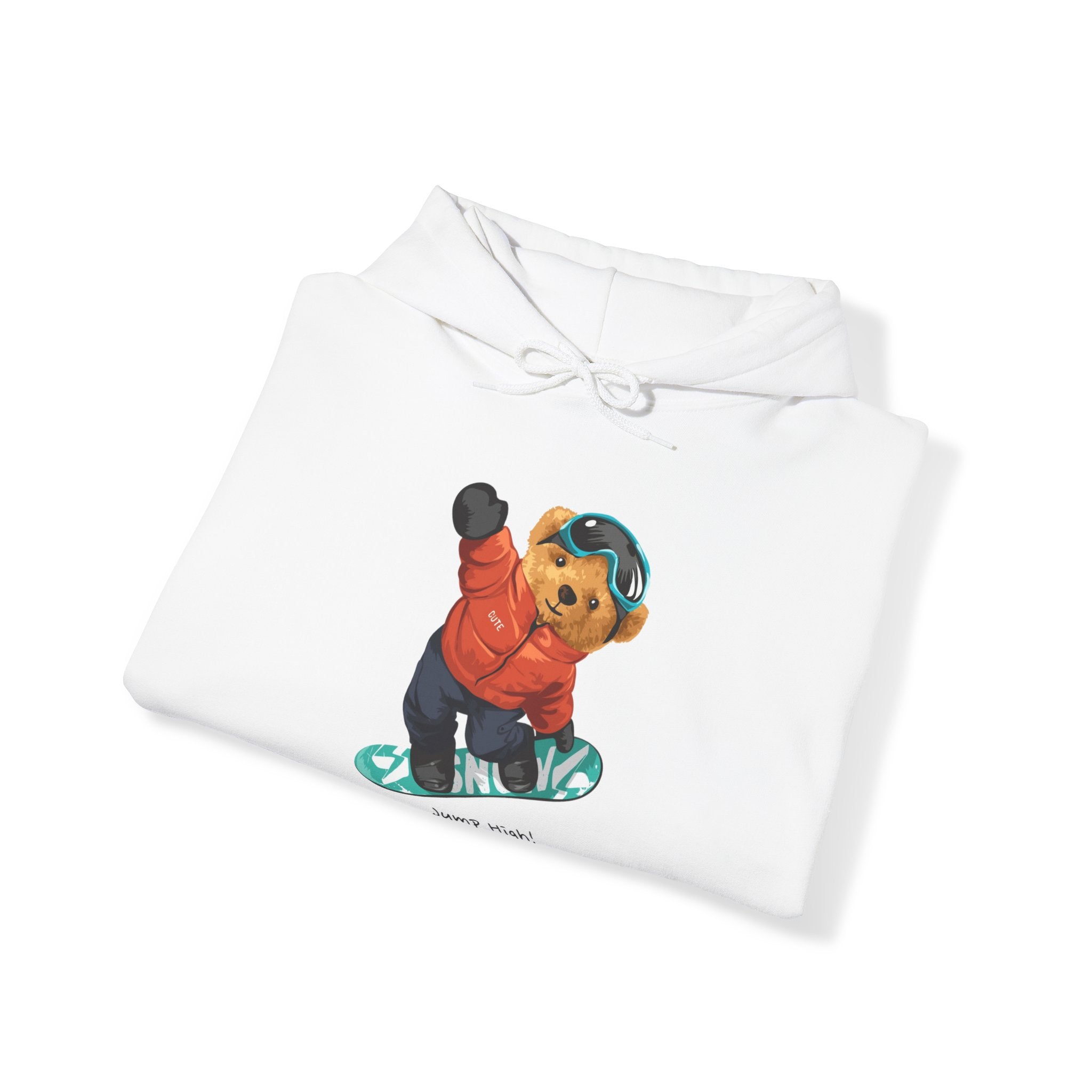 Eco-Friendly Snowboard Bear Hoodie