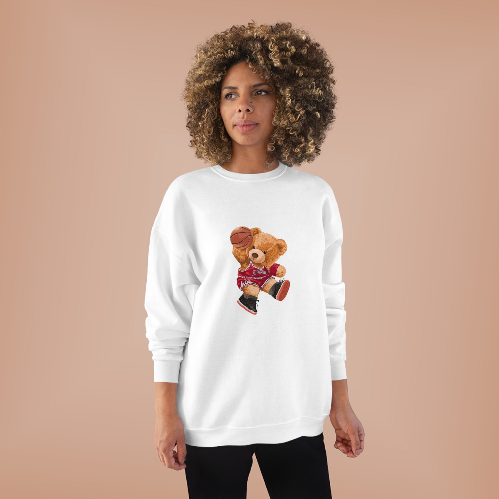 Eco-Friendly Basketball Bear Pullover