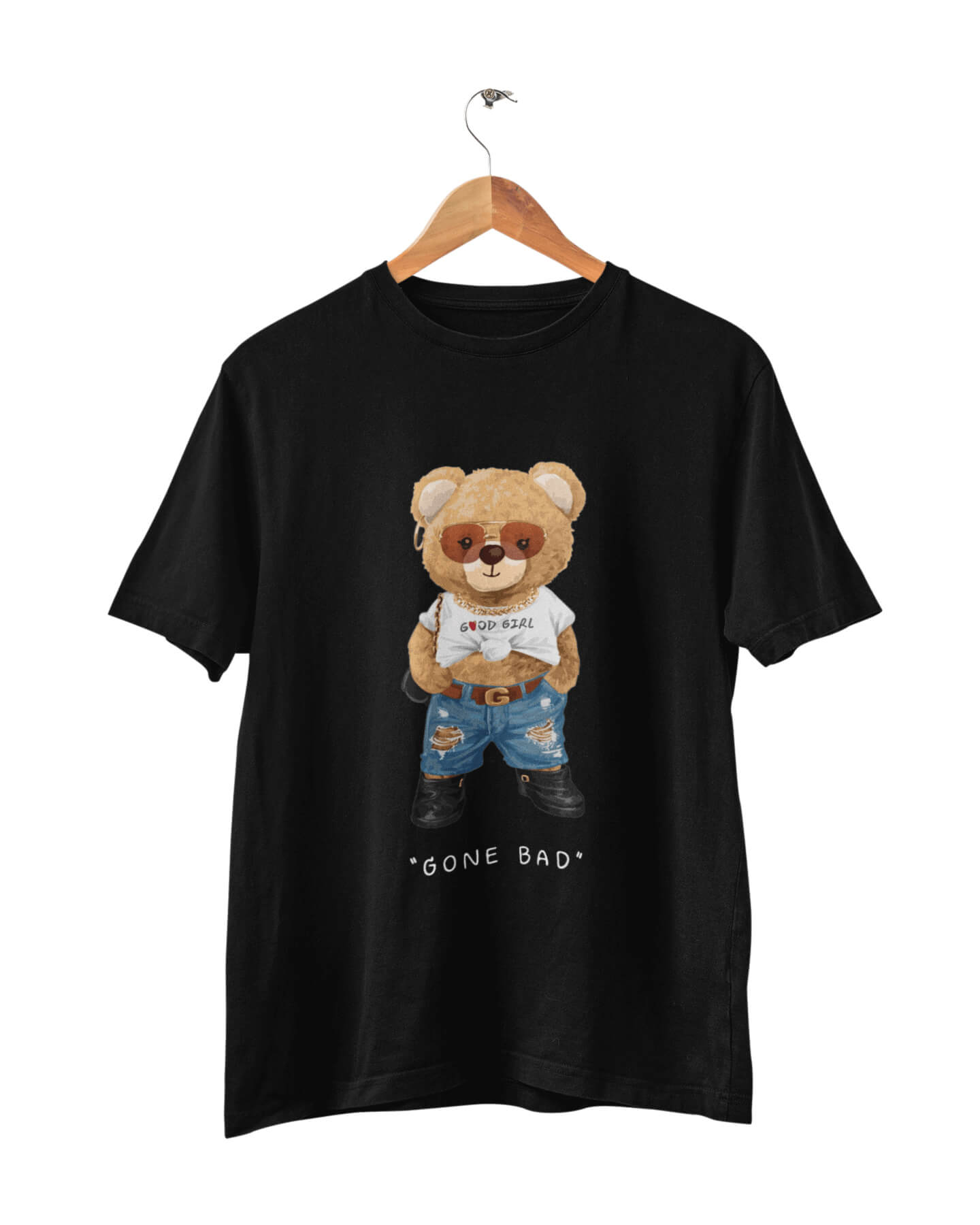 Organic Bad Girl Bear T-shirt