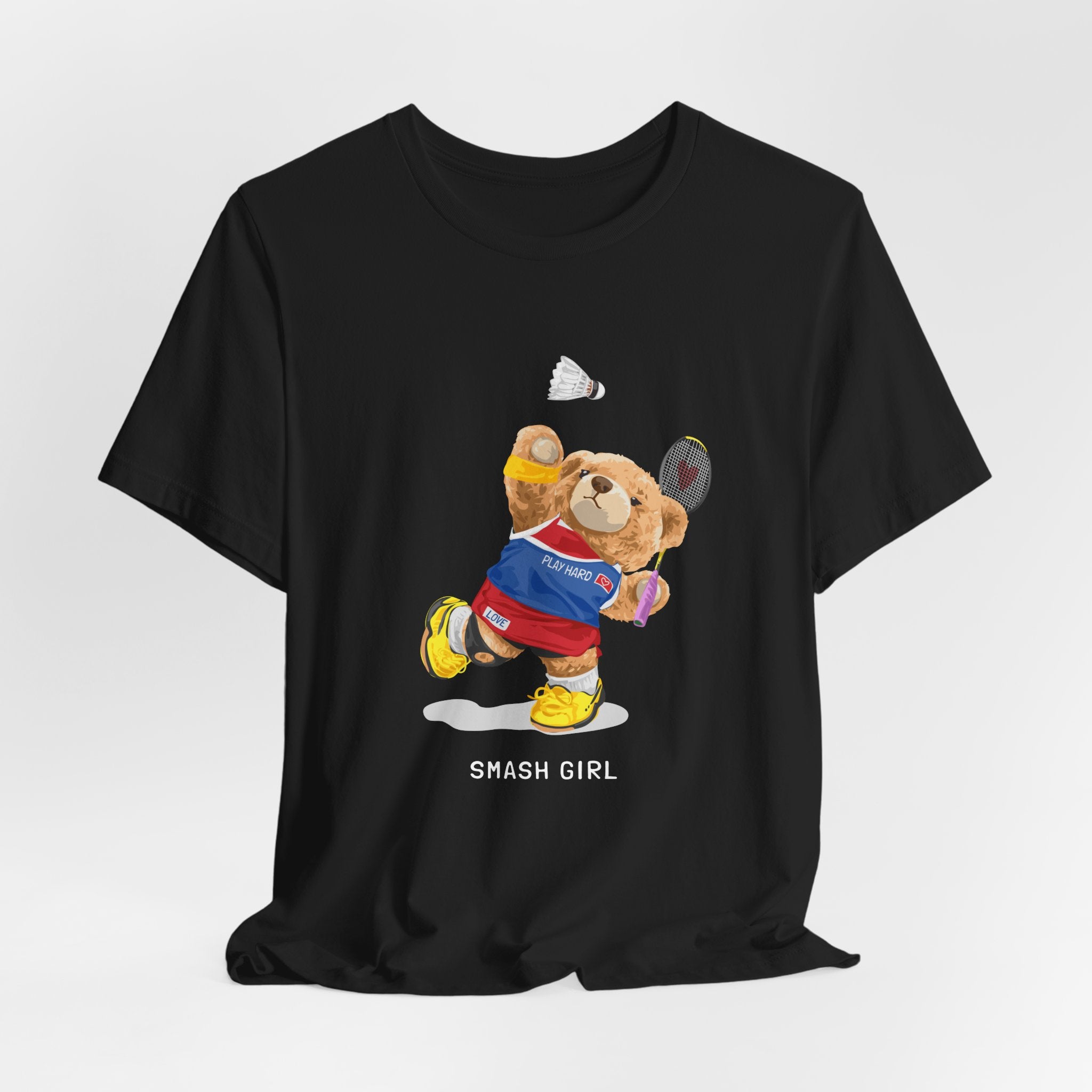 Organic Badminton Bear T-shirt