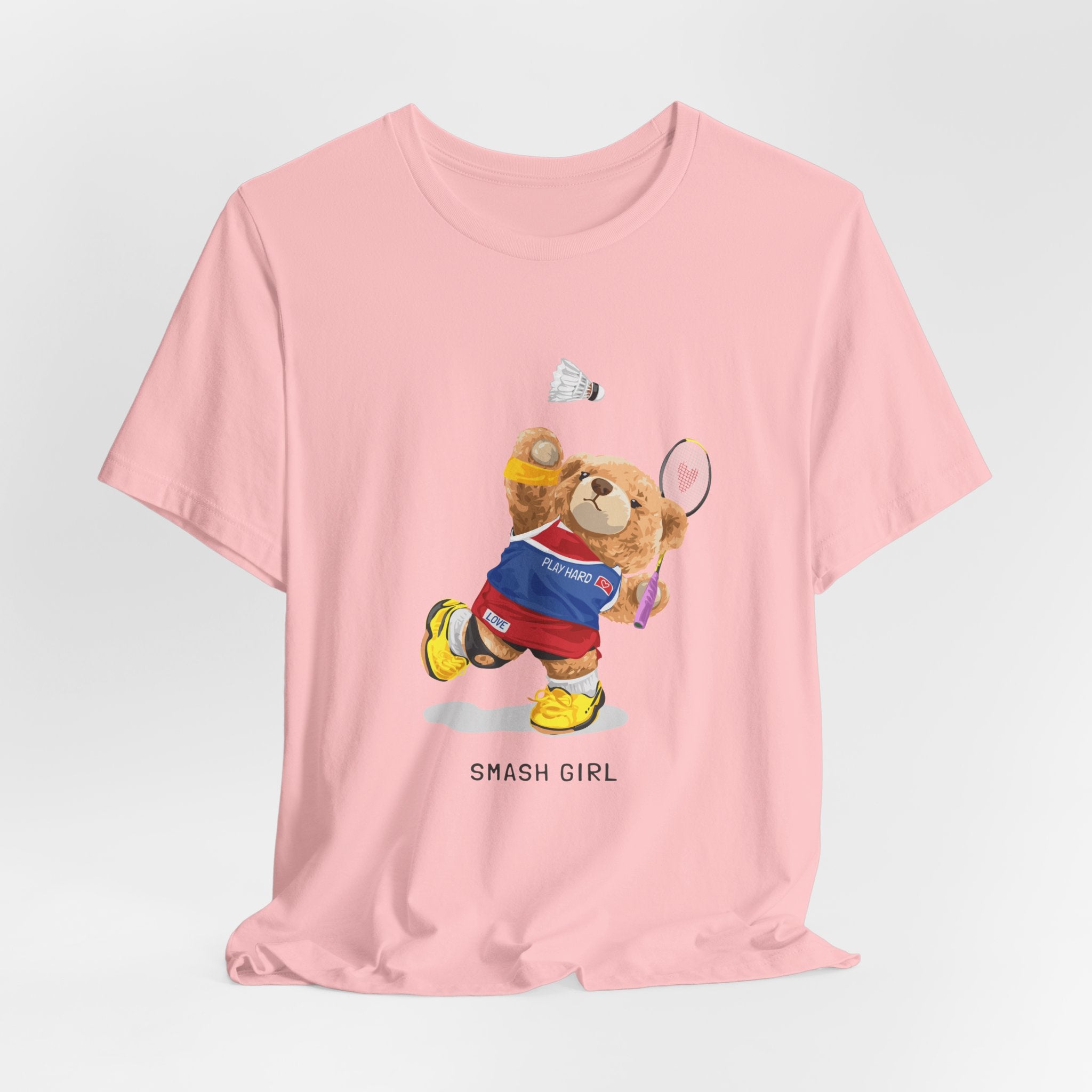 Organic Badminton Bear T-shirt