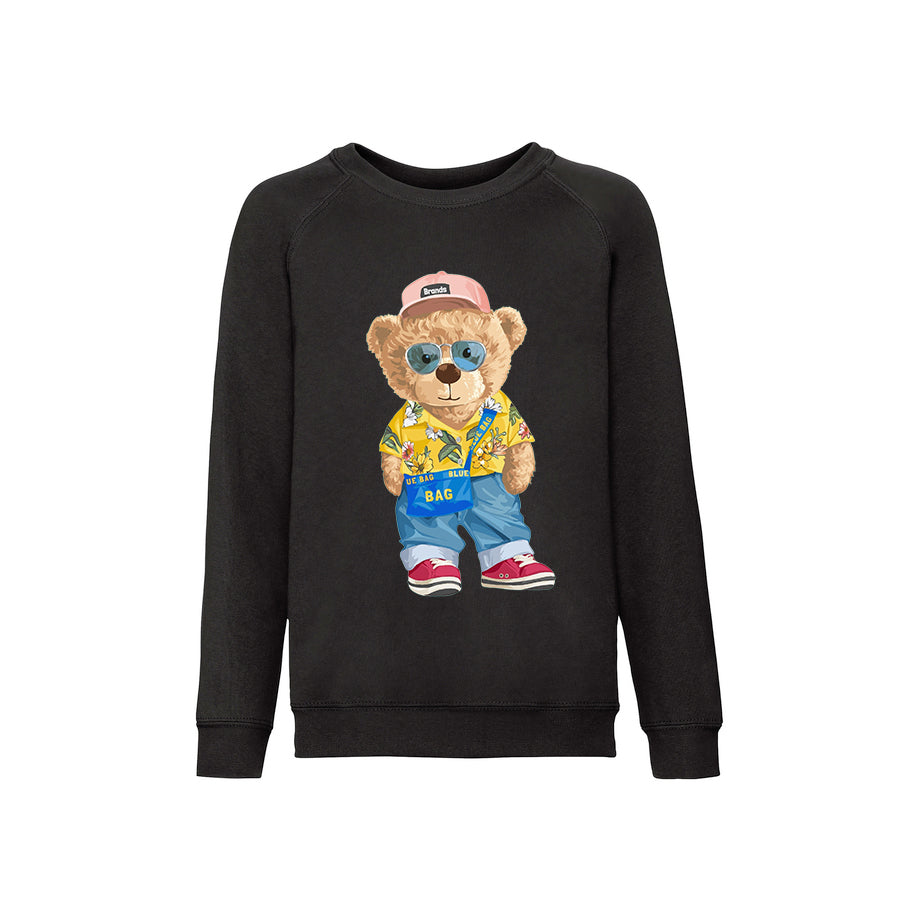 Eco-Friendly Colorful Bear Kids Sweater