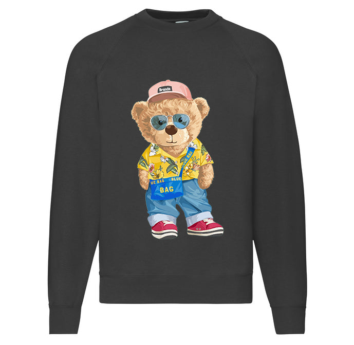 Eco-Friendly Colorful Bear Pullover