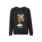 Eco-Friendly Good Vibes Bear Kids Sweater