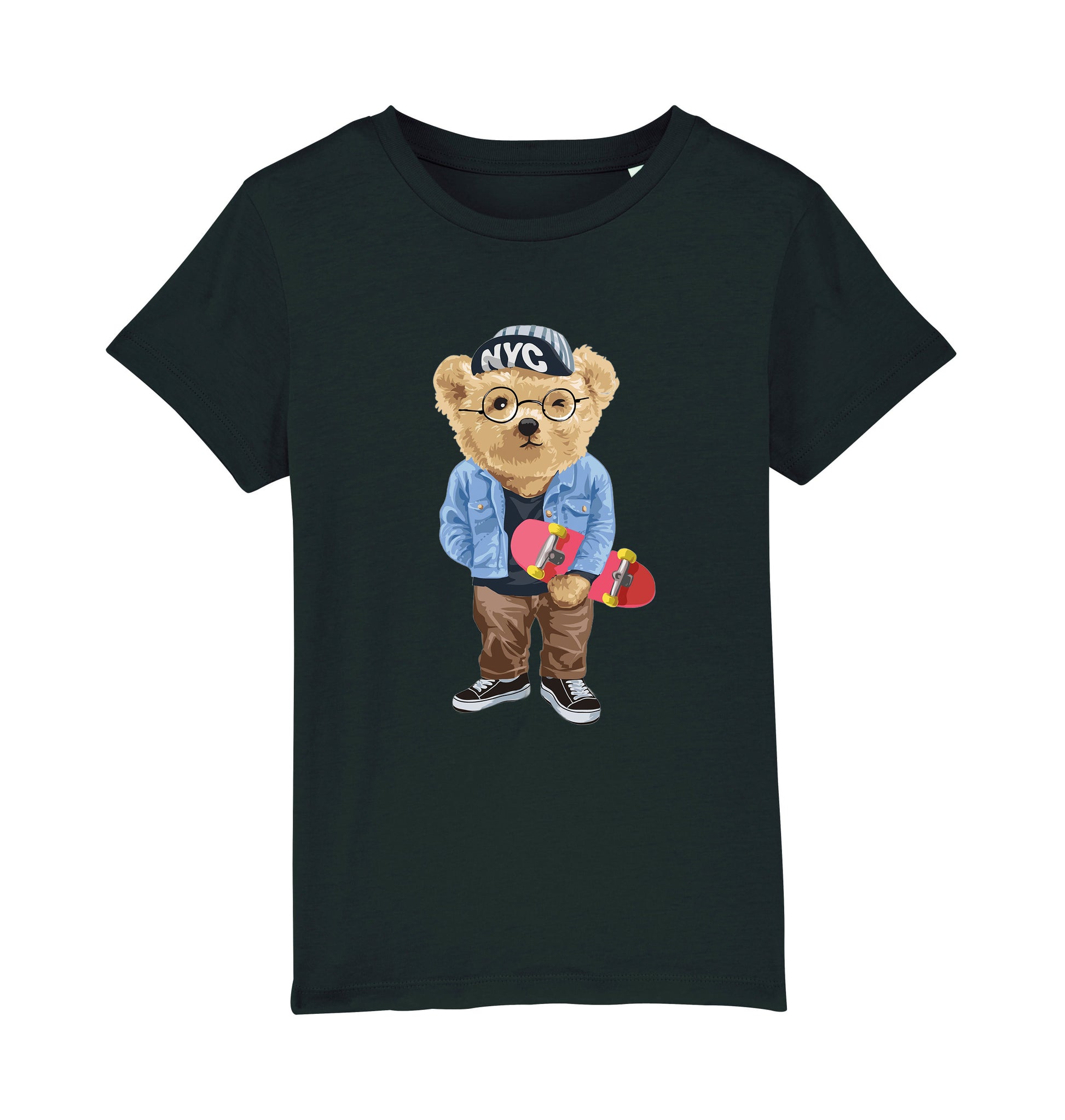 Eco-Friendly Skateboard Bear Kids T-shirt – Bear Tees
