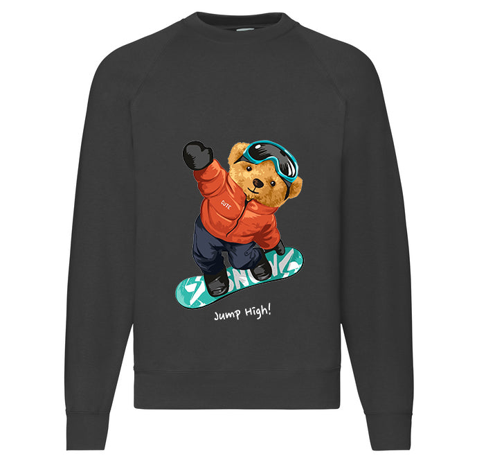 Eco-Friendly Snowboard Bear Pullover