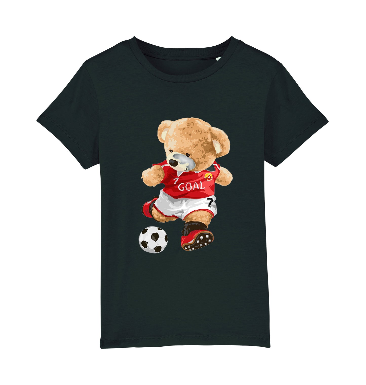 Eco-Friendly Soccer Bear Kids T-shirt