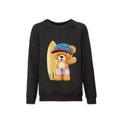 Eco-Friendly Surfing Bear Kids Sweater