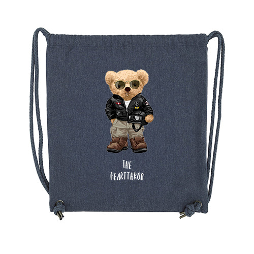 Eco-Friendly Heartthrob Bear Gym Bag