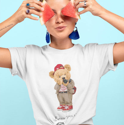 Eco-Friendly Camera Bear T-shirt