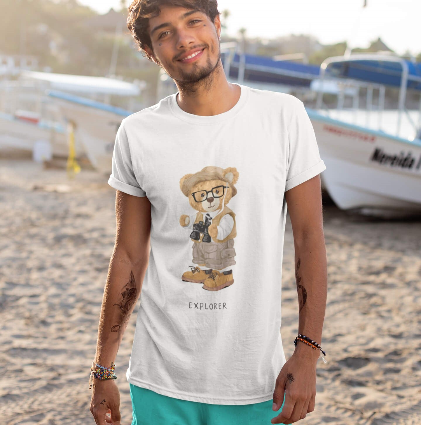 Organic Explorer Bear T-shirt