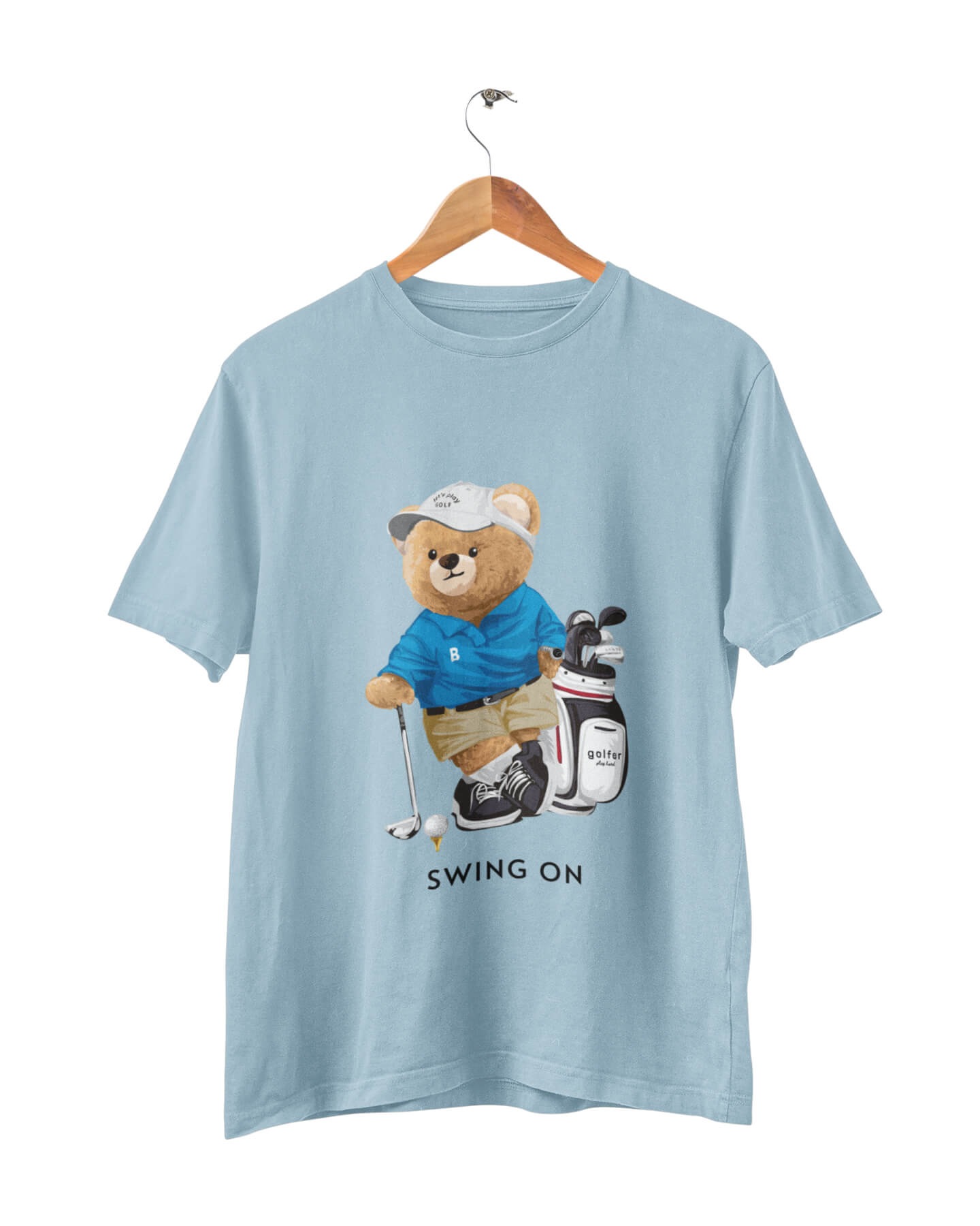 Organic Golf Bear T-shirt