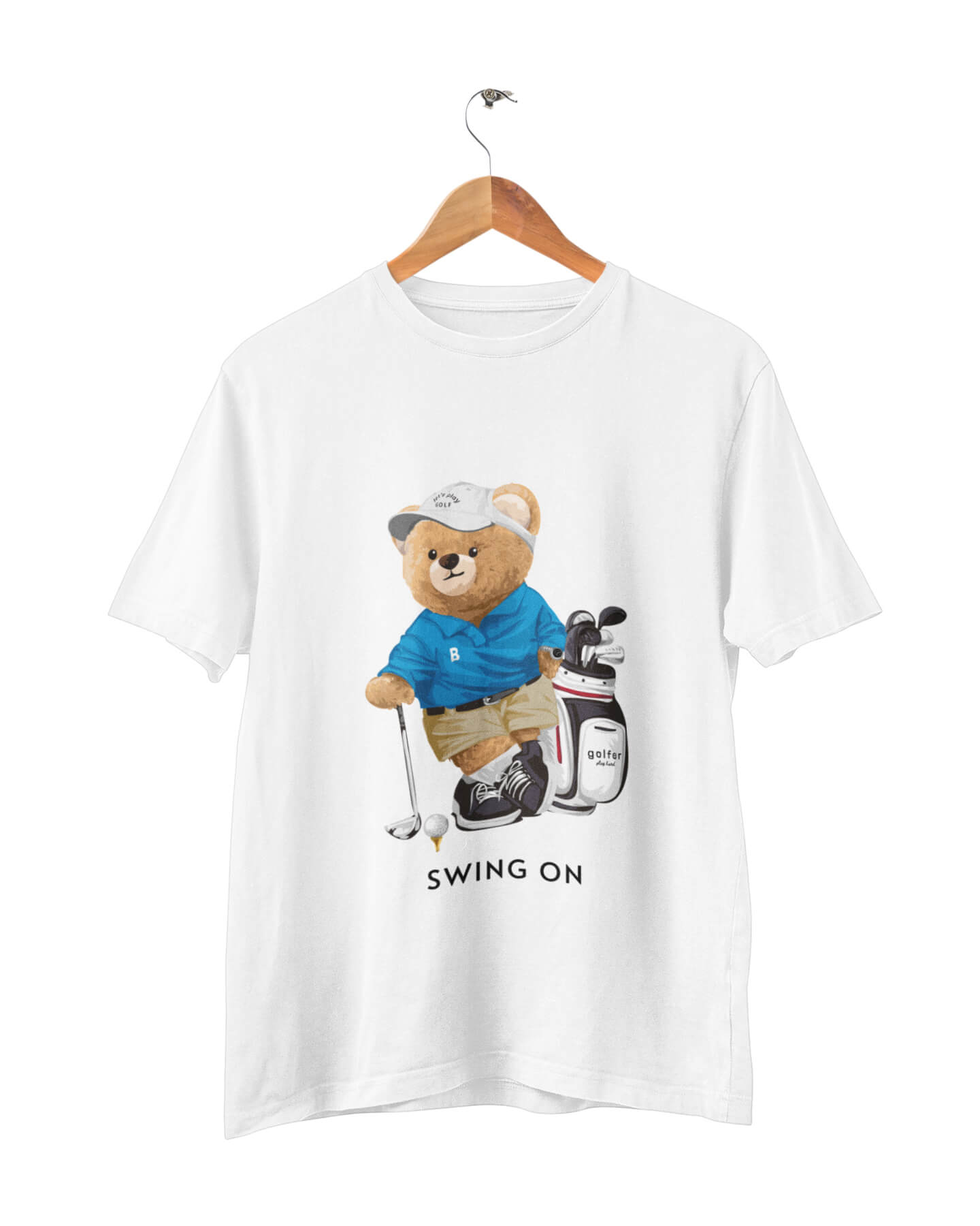 Organic Golf Bear T-shirt