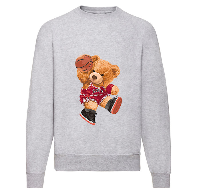 Eco-Friendly Basketball Bear Pullover