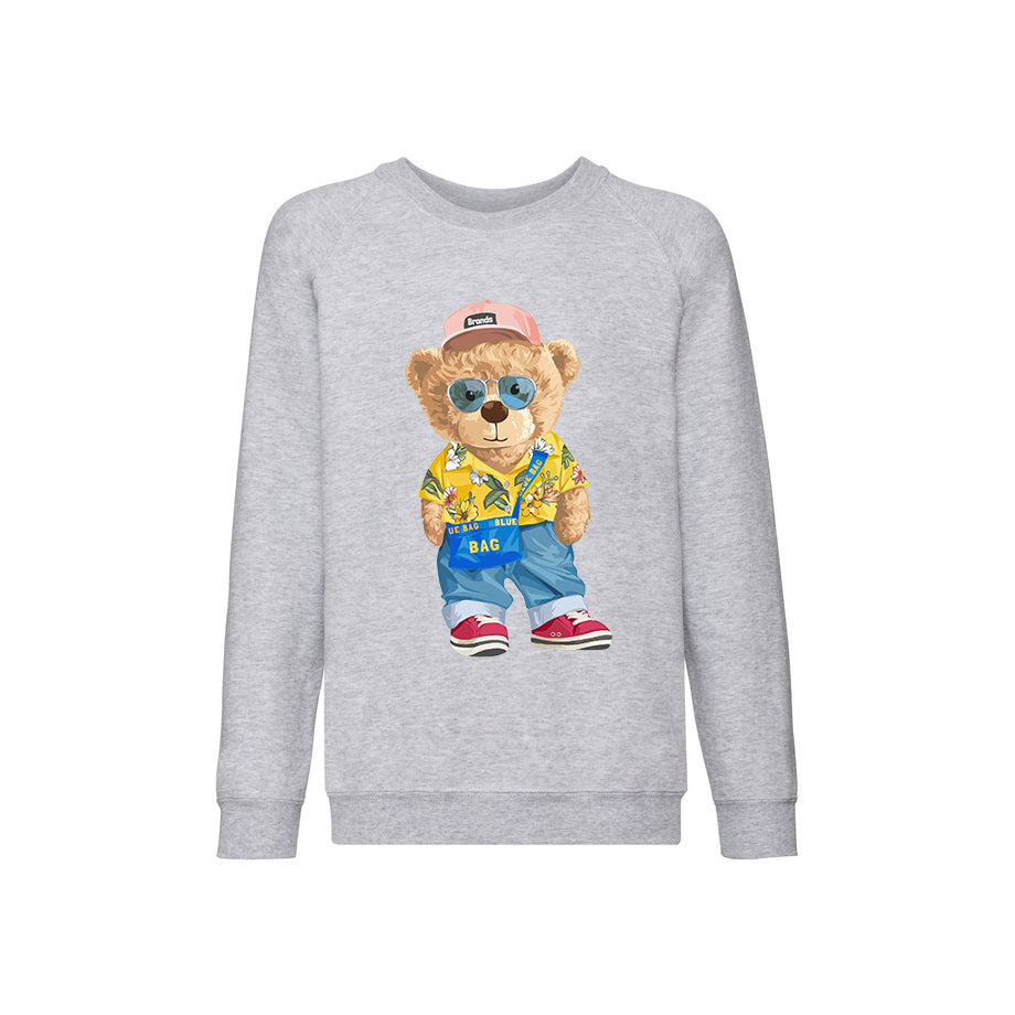 Eco-Friendly Colorful Bear Kids Sweater