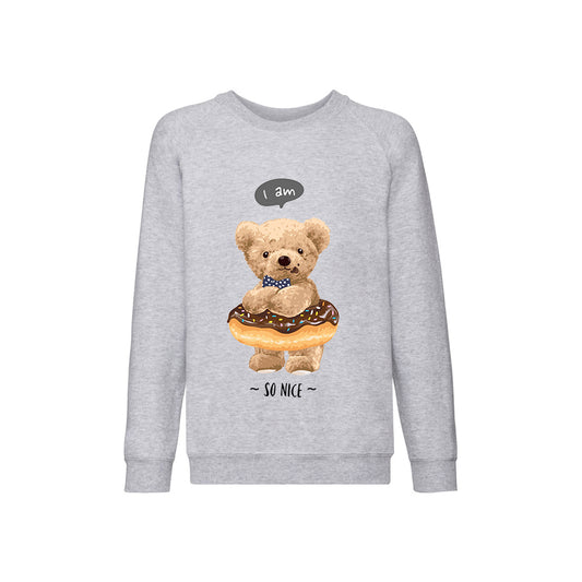 Eco-Friendly Donut Bear Kids Sweater