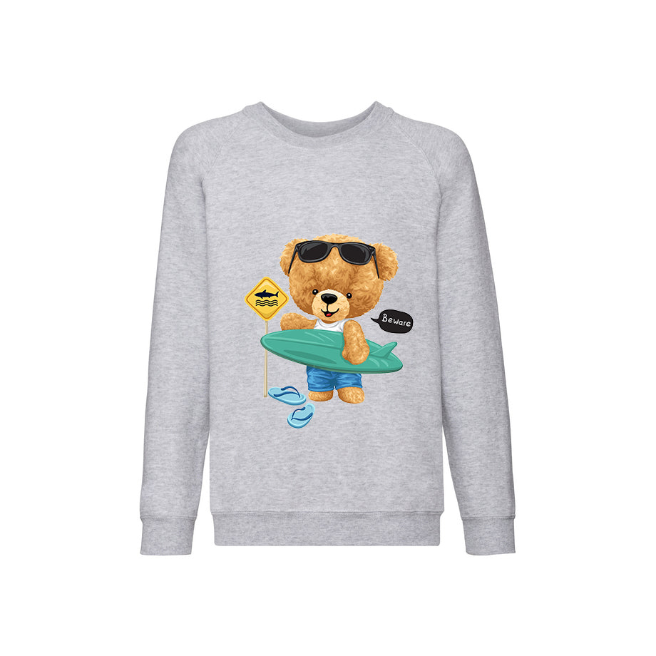 Eco-Friendly Surf Bear Kids Sweater