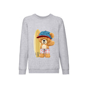 Eco-Friendly Surfing Bear Kids Sweater