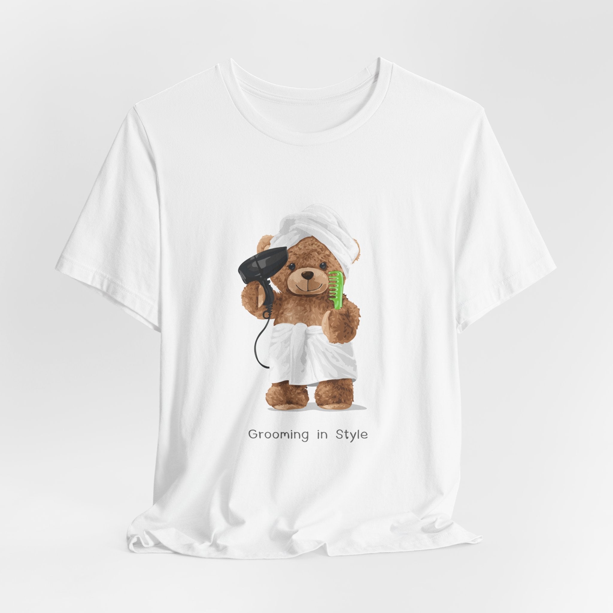 Organic Grooming Bear T-shirt