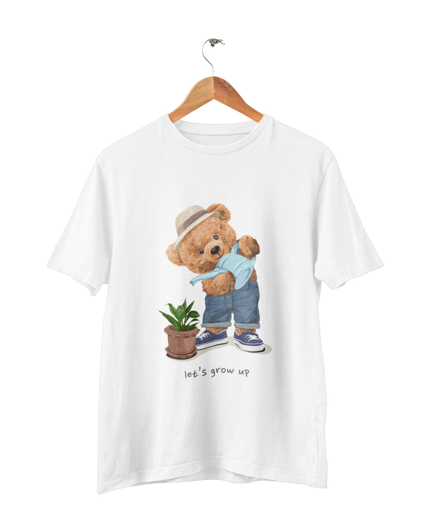 Organic Grow Up Bear T-shirt