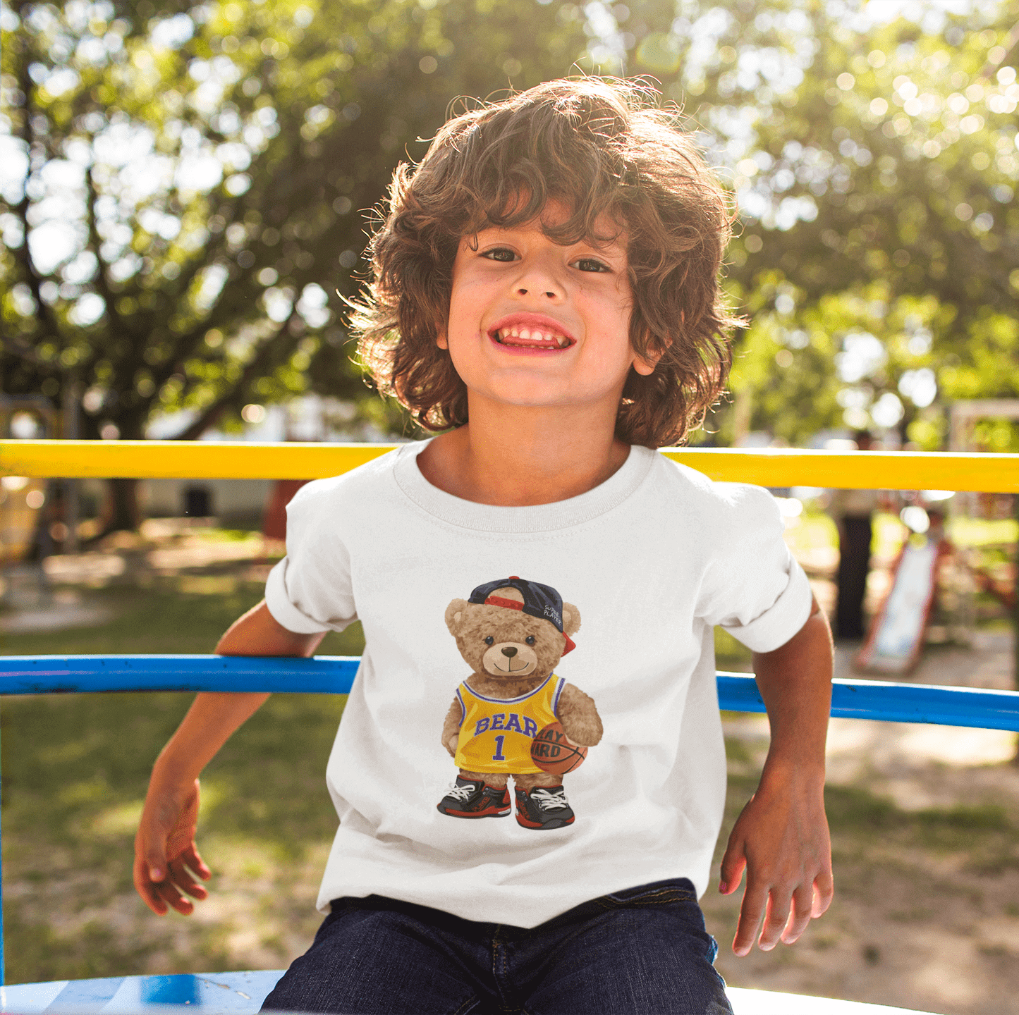 Eco-Friendly Lakers Bear Kids T-shirt