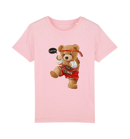 Eco-Friendly Fighter Bear Kids T-shirt