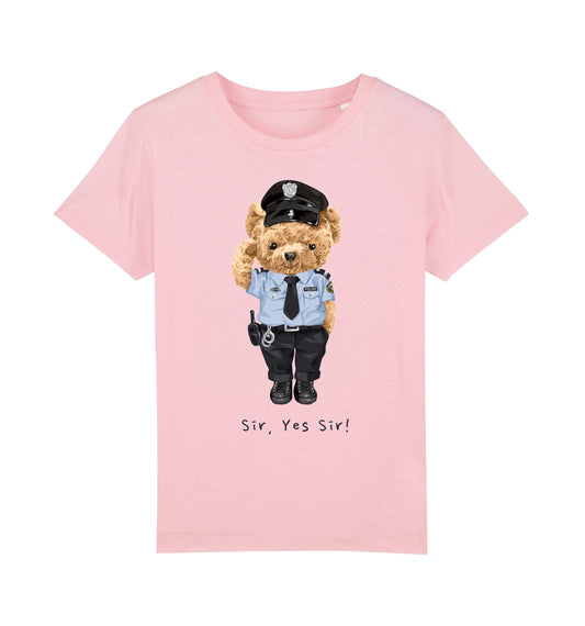 Eco-Friendly Police Bear Kids T-shirt