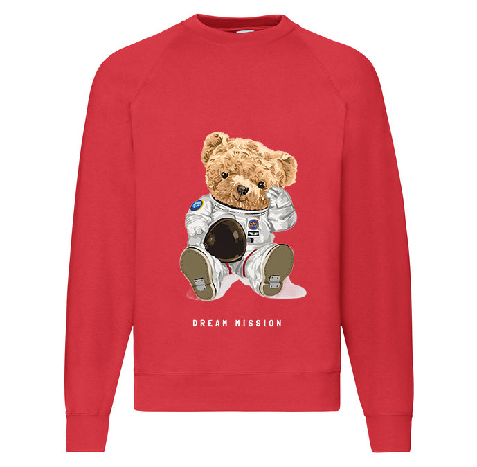 Eco-Friendly Astronaut Bear Pullover