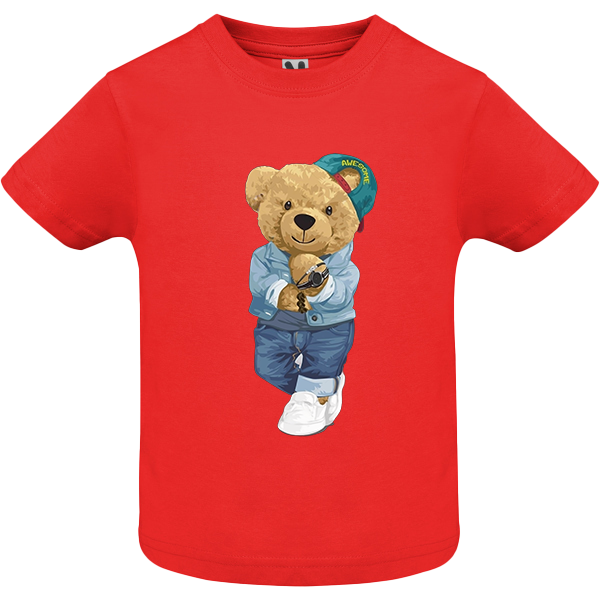 Eco-Friendly Bad Boy Bear Baby T-shirt