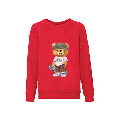 Eco-Friendly Skater Bear Kids Sweater