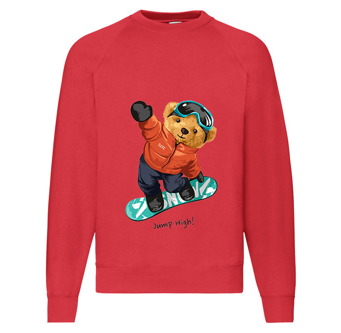 Eco-Friendly Snowboard Bear Pullover