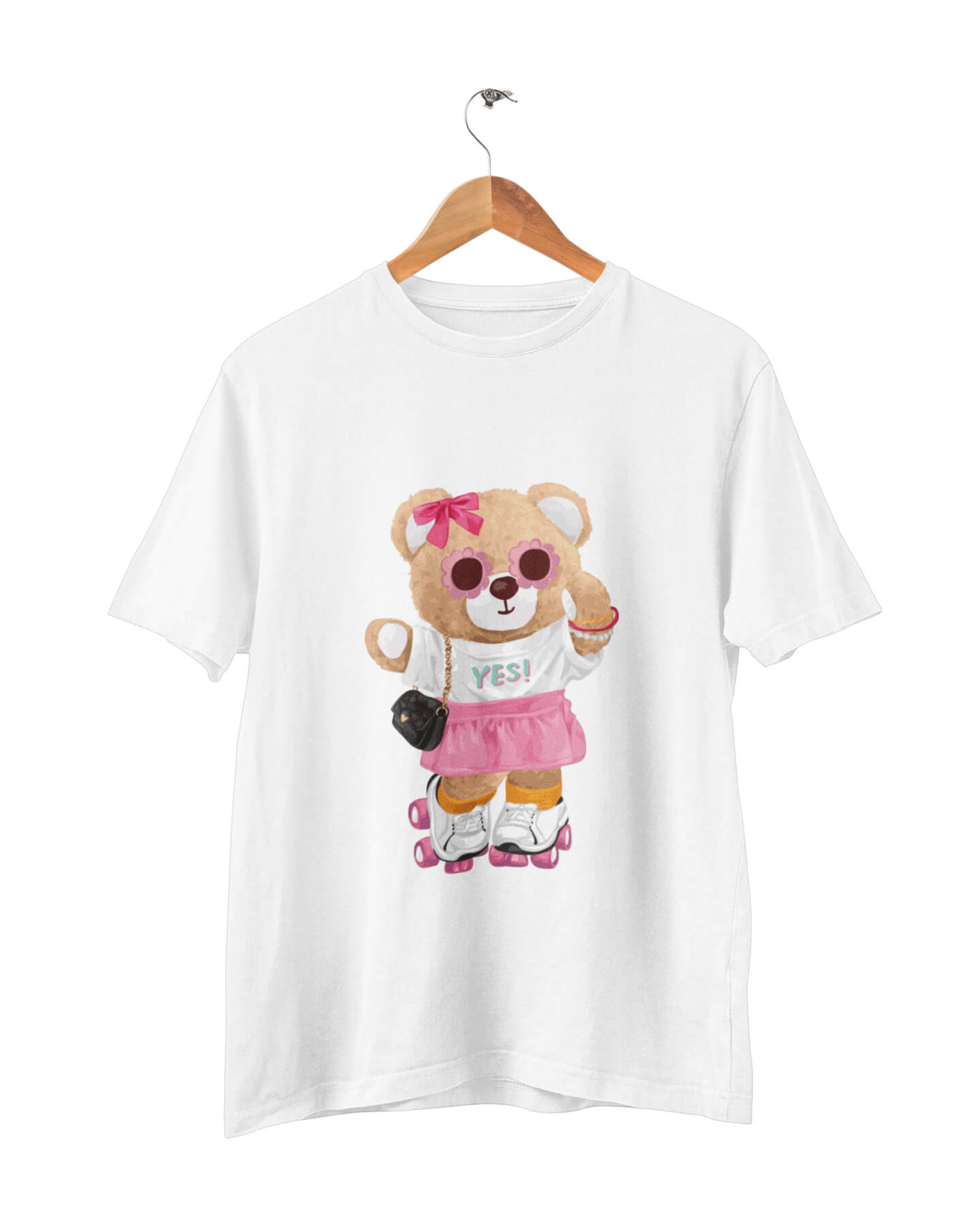 Organic Roller Skater Bear T-shirt