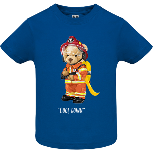 Eco-Friendly Firefighter Bear Baby T-shirt