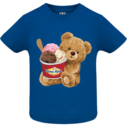 Eco-Friendly Ice Cream Bear Baby T-shirt