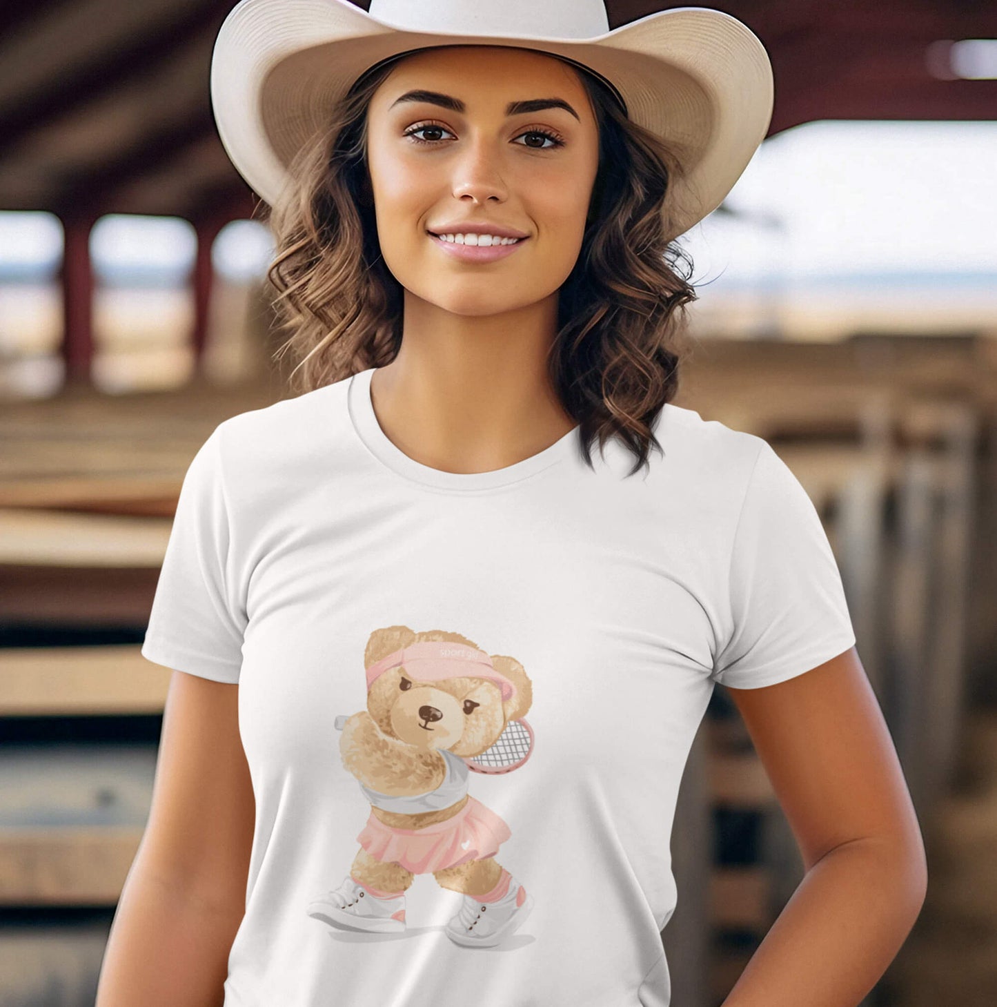 Organic Tennis Bear T-shirt