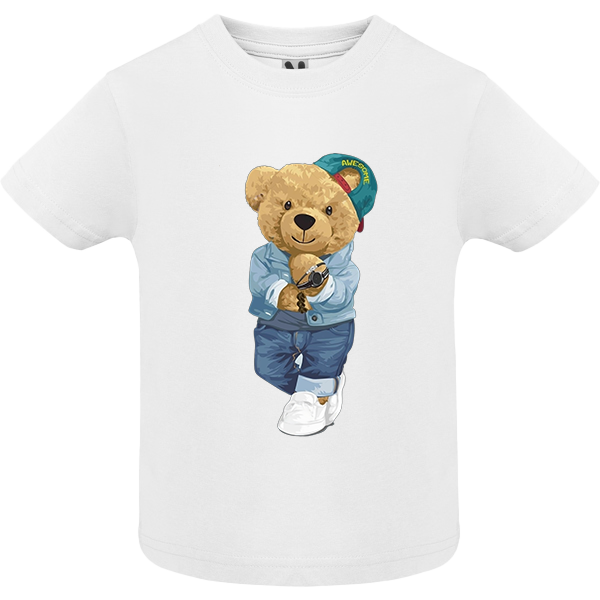 Eco-Friendly Bad Boy Bear Baby T-shirt