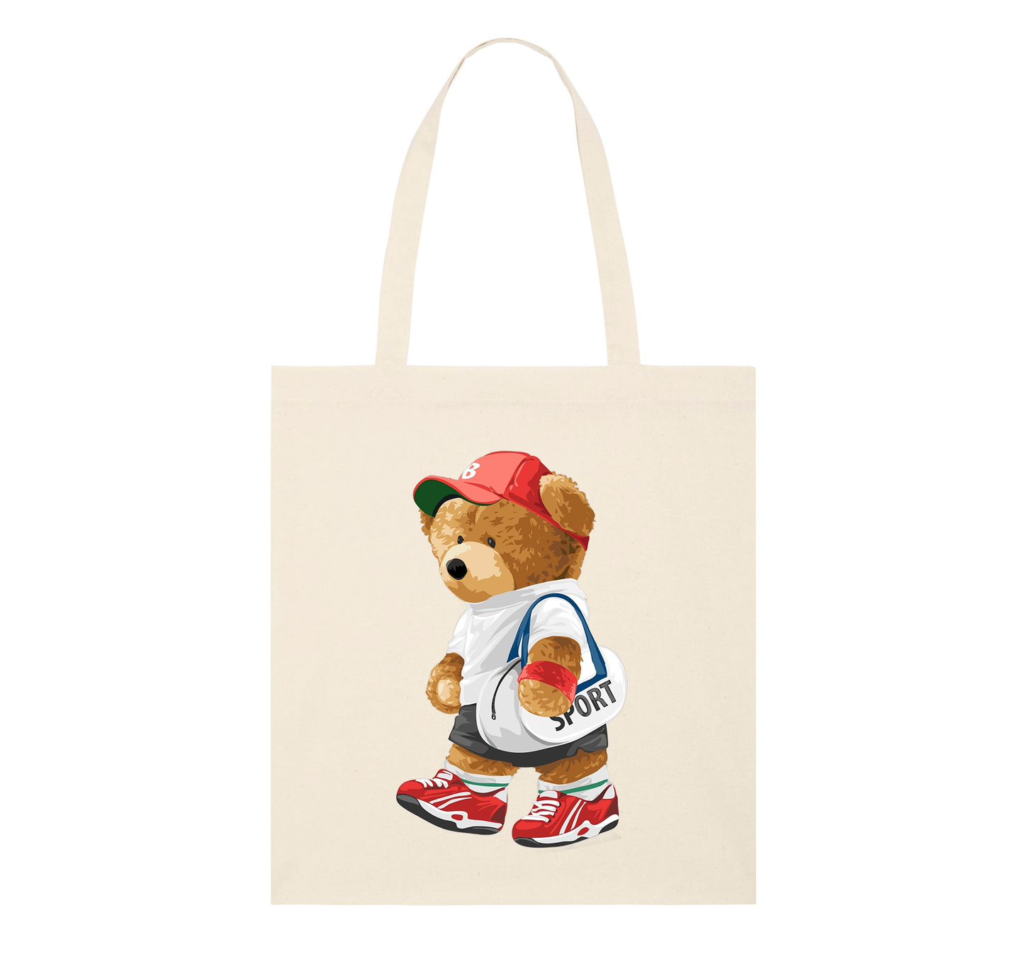 Eco-Friendly Athlete Bear Tote Bag