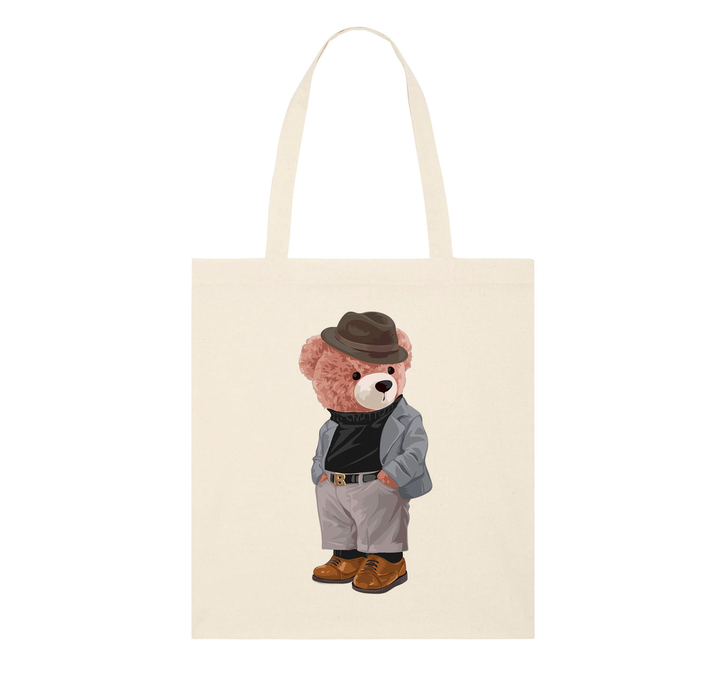 Eco-Friendly Gentleman Bear Tote Bag