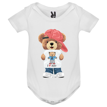 Eco-Friendly Love Daddy Bear Baby Bodysuit