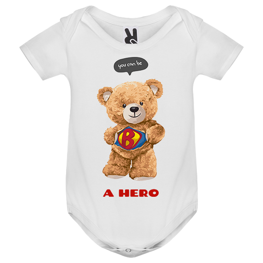 Eco-Friendly Hero Bear Baby Bodysuit