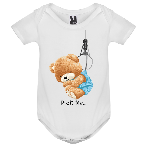 Eco-Friendly Pick Me Bear Baby Bodysuit