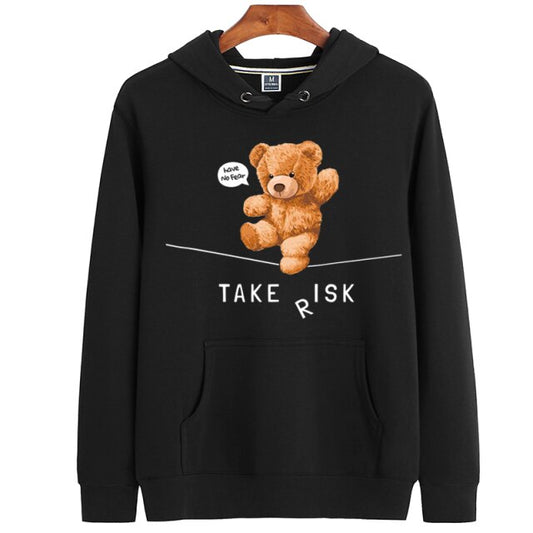 Eco-Friendly Take Risk Bear Hoodie