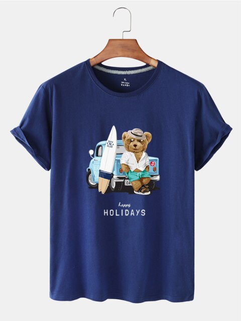 Eco-Friendly Beach Bear T-shirt