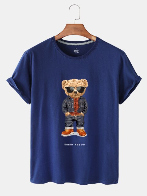 Eco-Friendly Denim Bear T-shirt