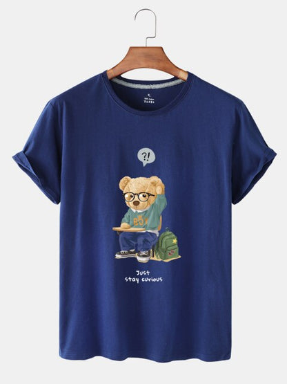 Eco-Friendly Curious Bear T-shirt