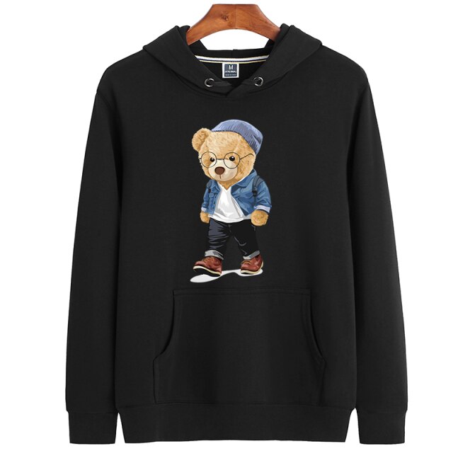 Eco-Friendly Hipster Bear Hoodie – Bear Tees