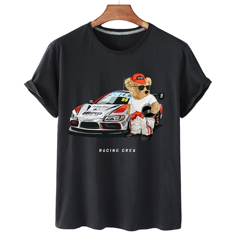 Eco-Friendly Racer Bear T-shirt