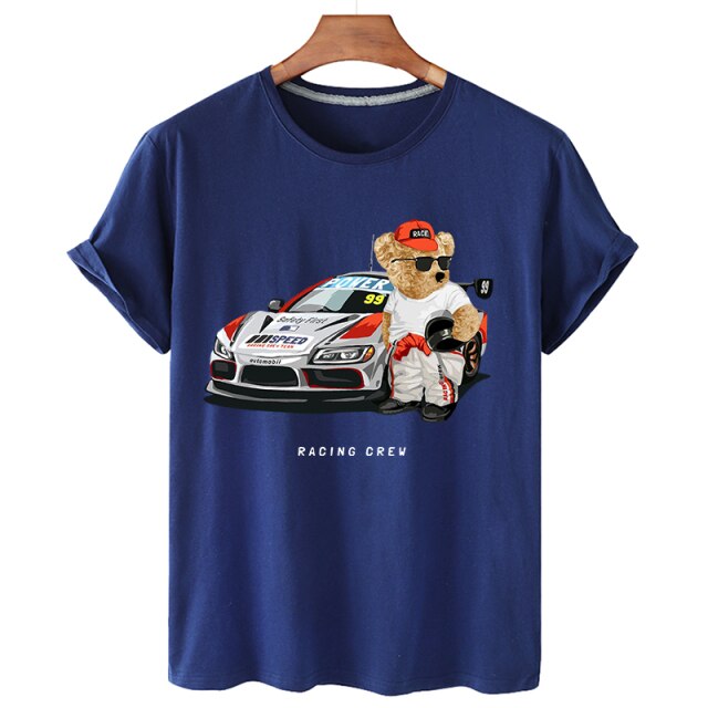 Eco-Friendly Racer Bear T-shirt